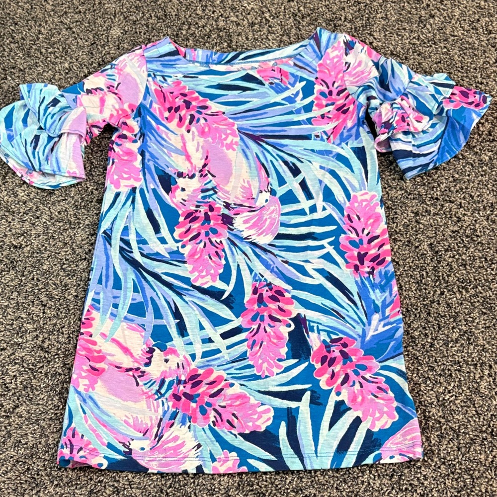 Lilly Pulitzer Pink and Blue Kids Casual Dress